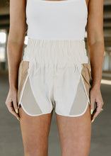 Load image into Gallery viewer, Juniper Athletic Smocked Waist Shorts - Beige Combo
