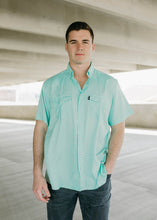 Load image into Gallery viewer, Men&#39;s Sol Sea Foam Pearl Snap Shirt
