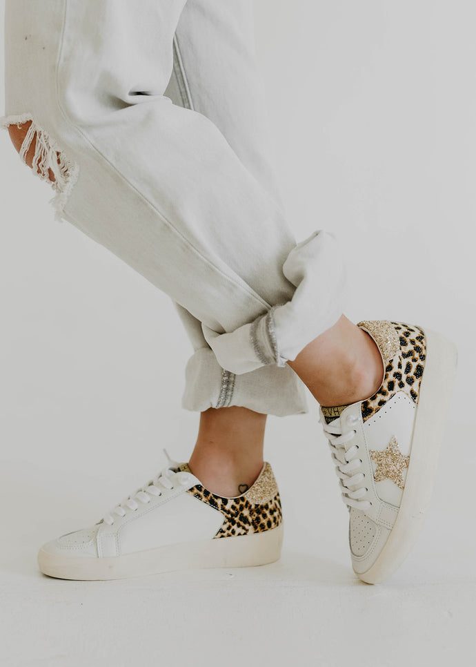 Vintage Havana Norah White & Leopard Sneakers