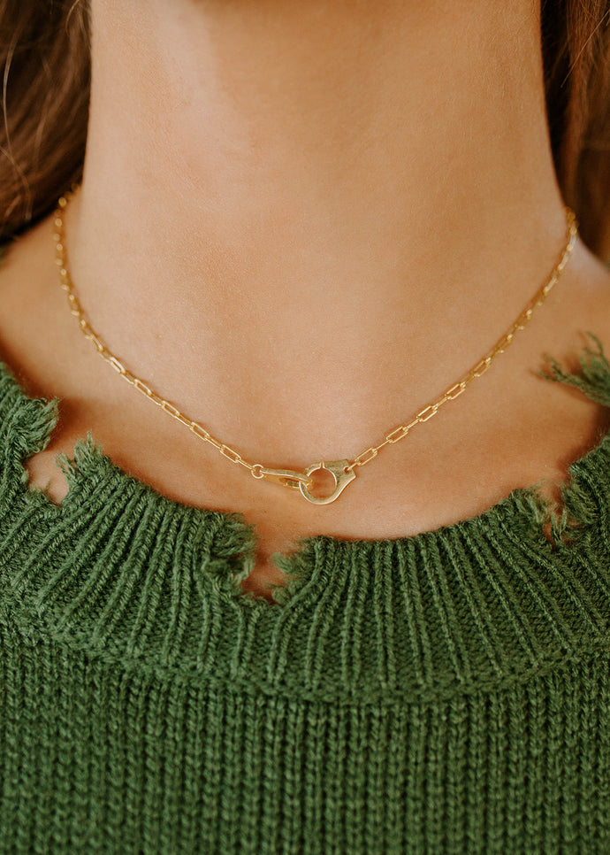 Cuffed Up Gold Necklace