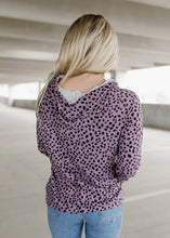 Load image into Gallery viewer, Betty Polka Dot Purple Hooded Top - vintageleopard
