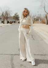 Load image into Gallery viewer, Wide Flare Leg Lounge Pants - Beige
