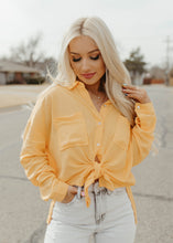Load image into Gallery viewer, Dear John Ariana Button Tie Top - Apricot Cream
