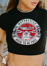 Load image into Gallery viewer, Motorcycle Rider&#39;s Club Cropped Tee
