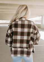 Load image into Gallery viewer, Brown &amp; Ivory Woven Plaid Rider Jacket
