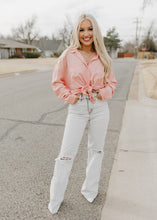 Load image into Gallery viewer, Dear John Ariana Button Tie Top - Apricot Blush
