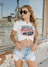 Load image into Gallery viewer, American Muscle Car Vintage White Tee - vintageleopard
