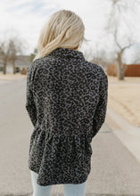 Load image into Gallery viewer, Charcoal Leopard Corduroy Top
