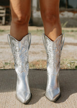 Load image into Gallery viewer, Billini Danillo Western Boots - Silver Metallic

