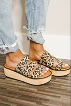 Load image into Gallery viewer, Dirty Laundry Leopard Jolt Platform Sandal
