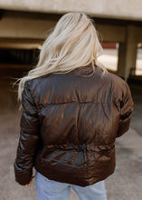 Load image into Gallery viewer, Dark Brown Puffer Jacket
