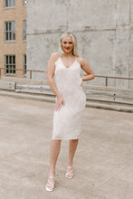 Load image into Gallery viewer, Cream &amp; White Leopard Sweater Dress
