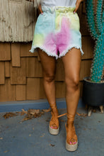 Load image into Gallery viewer, Cotton Candy Tie Dye Denim Shorts - Mady&#39;s Closet
