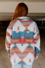 Load image into Gallery viewer, Desert Aztec Jacket - Rust &amp; Turquoise
