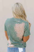 Load image into Gallery viewer, Livin On A Prayer Bleached Green Tee
