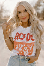 Load image into Gallery viewer, AC/DC Highway To Hell Red Rhinestone Tee - vintageleopard
