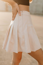 Load image into Gallery viewer, No Bad Days Pleated Tennis Skirt - Taupe
