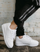 Load image into Gallery viewer, Billini White Leather Chaser Sneakers
