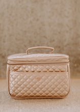 Load image into Gallery viewer, PurseN Getaway Quilted COPPER Makeup Train Case
