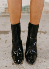 Load image into Gallery viewer, Victory Black Patent Booties
