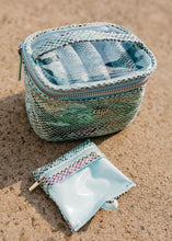 Load image into Gallery viewer, PurseN Getaway TURQUOISE PYTHON Jewelry Case
