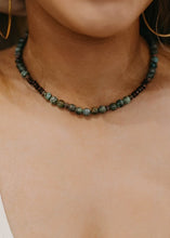 Load image into Gallery viewer, African Turquoise &amp; Bead Choker Necklace - vintageleopard
