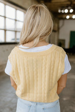 Load image into Gallery viewer, Yellow Butter Sweater Vest
