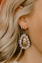 Load image into Gallery viewer, Mini Me Spicy Sugar Leopard &amp; Turquoise Earrings
