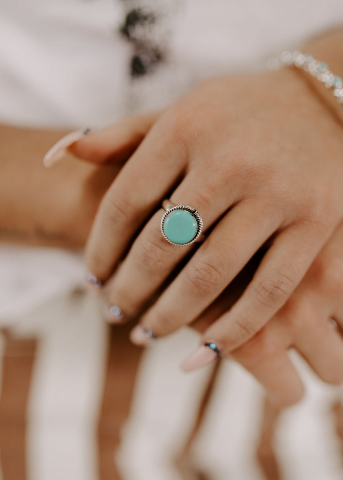 Dime Store Cowgirl Natural Turquoise & Sterling Silver Ring