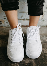 Load image into Gallery viewer, Billini White Leather Chaser Sneakers
