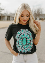 Load image into Gallery viewer, Callie&#39;s Genuine Squash Concho Vintage Black Tee
