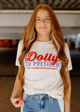 Load image into Gallery viewer, Dolly For President Graphic Cream Tee
