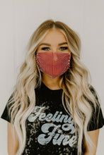 Load image into Gallery viewer, Bling Mesh Mask Cover - vintageleopard
