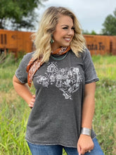 Load image into Gallery viewer, Iconic Texas Washed Grey Tee
