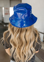 Load image into Gallery viewer, Cobalt Blue Leather Bucket Hat
