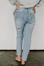 Load image into Gallery viewer, Harper Distressed Mom Jeans
