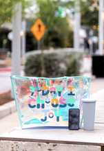 Load image into Gallery viewer, Iridescent Mint Rainbow Tote - Today I Choose Joy
