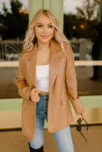 Load image into Gallery viewer, Boss Babe Camel Blazer Coat
