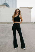 Load image into Gallery viewer, On The Runway Cut Out Black Denim Pants
