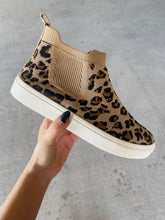 Load image into Gallery viewer, Very G Bess Tan Leopard Fly Knit Sneaker
