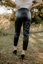 Load image into Gallery viewer, Licensed To Chill Faux Leather Black Pants
