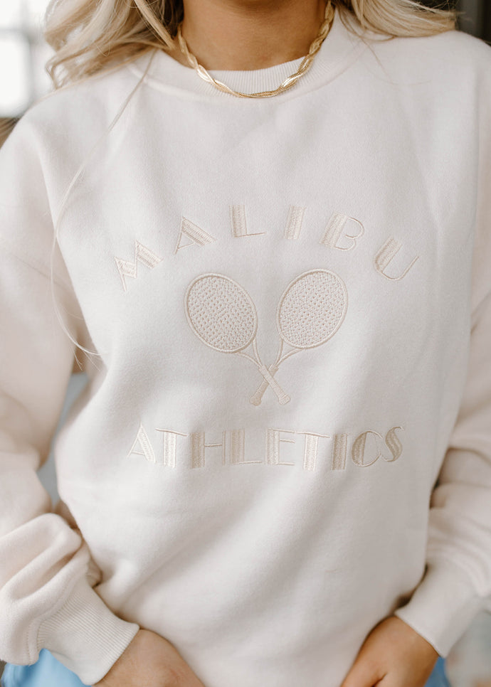 Malibu Athletics Vintage Cream Pullover