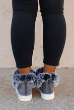 Load image into Gallery viewer, Very G Plush Grey Fur Sneakers
