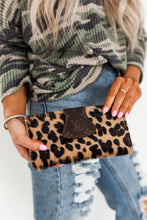 Load image into Gallery viewer, Upcycled Hair on Hide Leather Leopard Wallet
