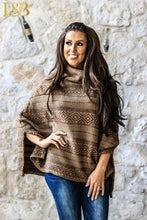 Load image into Gallery viewer, Mocha Turtleneck Poncho
