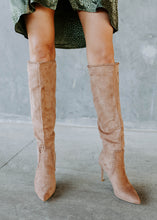 Load image into Gallery viewer, Billini Brielle Pecan Suede Knee High Boots
