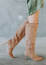 Load image into Gallery viewer, Billini Brielle Pecan Suede Knee High Boots
