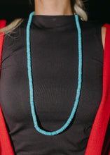 Load image into Gallery viewer, Fort Worth Turquoise Disc LONG Necklace
