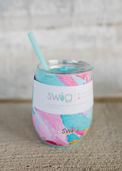 Swig 14 Oz Cotton Candy Stemless Wine Cup – The Vintage Leopard