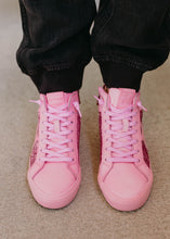 Load image into Gallery viewer, Vintage Havana Alexis Pink Sparkle HIGH Top Sneakers
